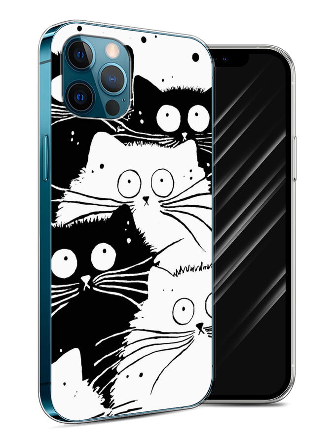 

Чехол Awog на Apple iPhone 12 Pro / Айфон 12 Pro "Коты черно-белые", Разноцветный, 12850-2