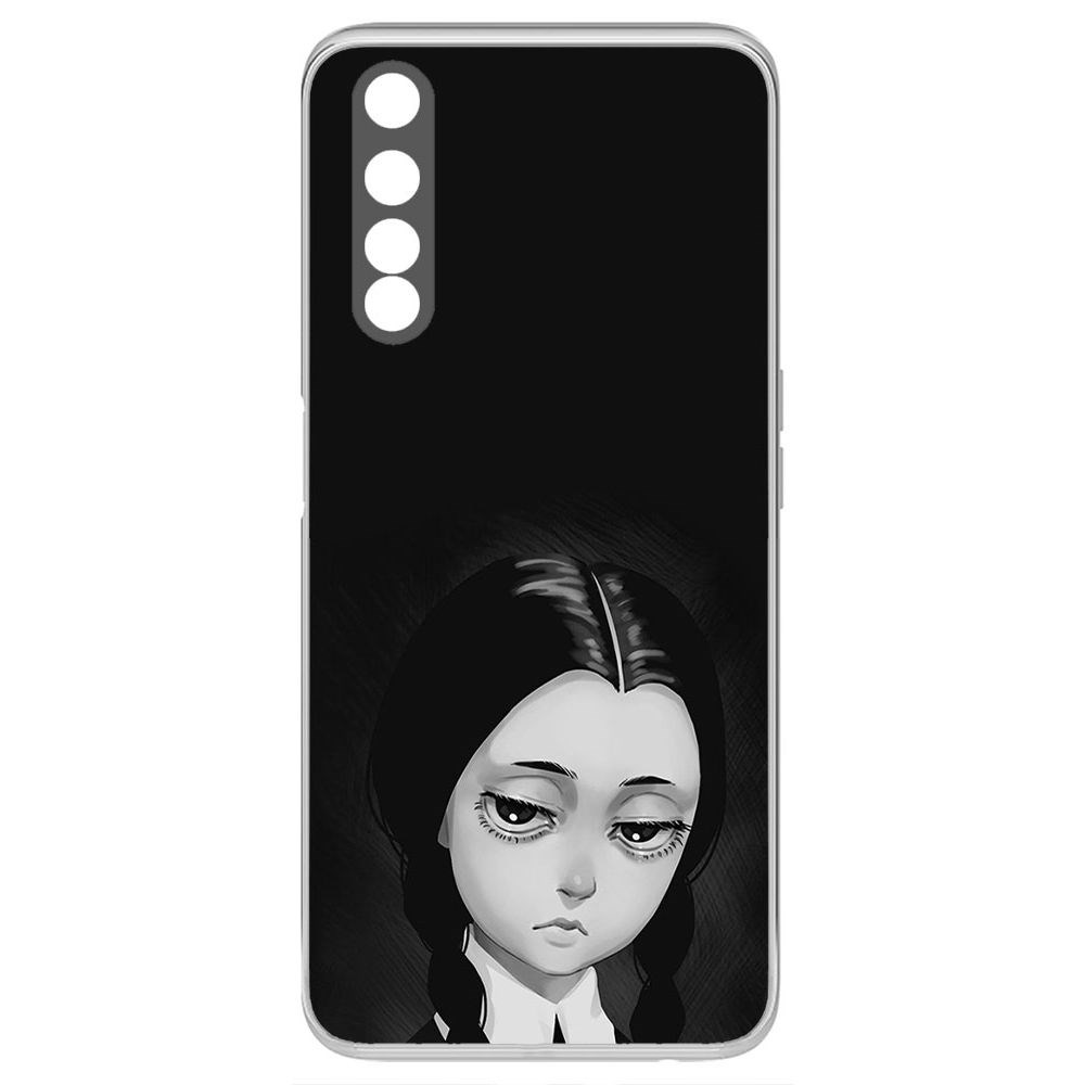 

Чехол-накладка Krutoff Clear Case Уэнсдей Аддамс - Рисованная Уэнсдей для Realme 6