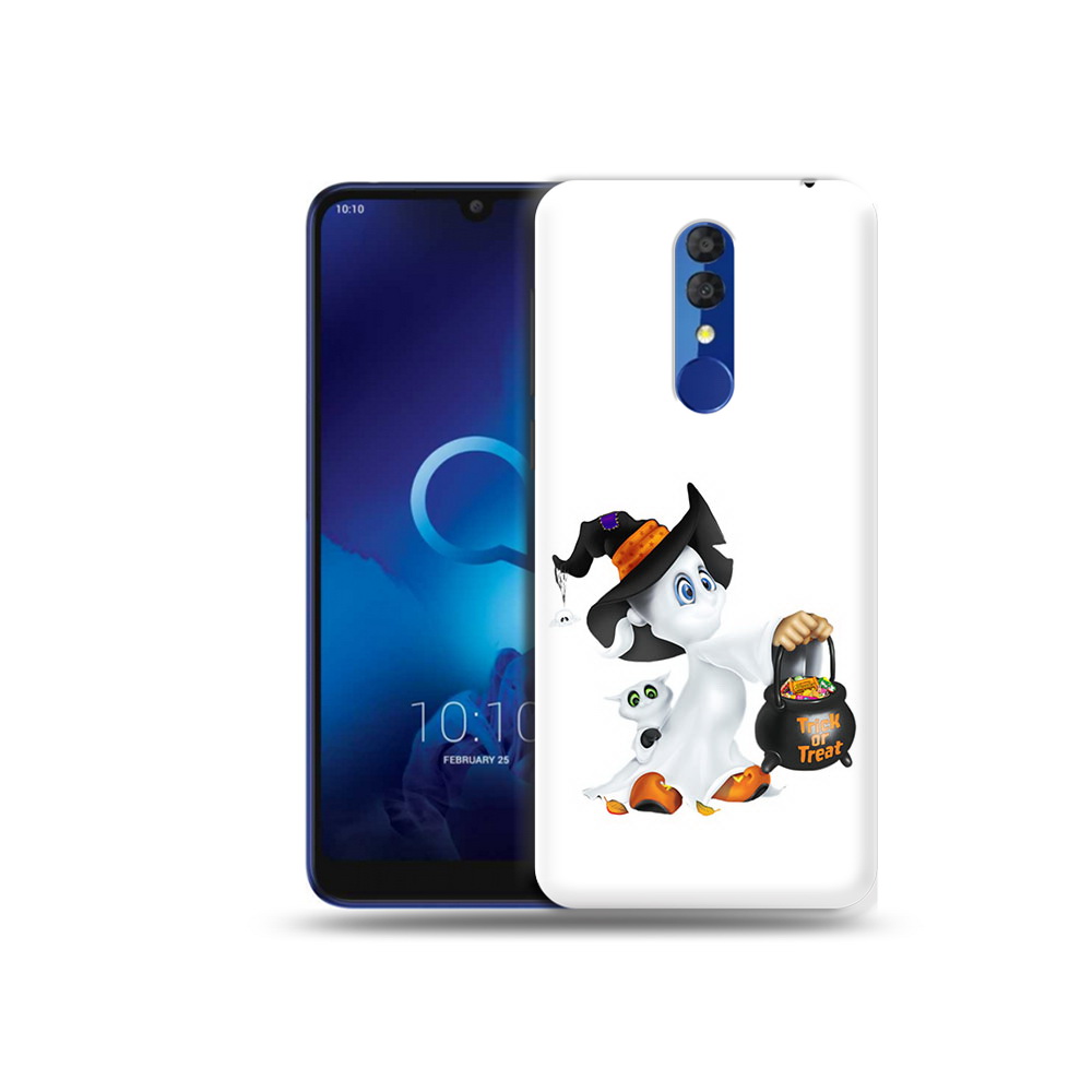 

Чехол MyPads Tocco для Alcatel 3L 5039D (2019) Маленький призрак (PT227139.667.113), Прозрачный, Tocco