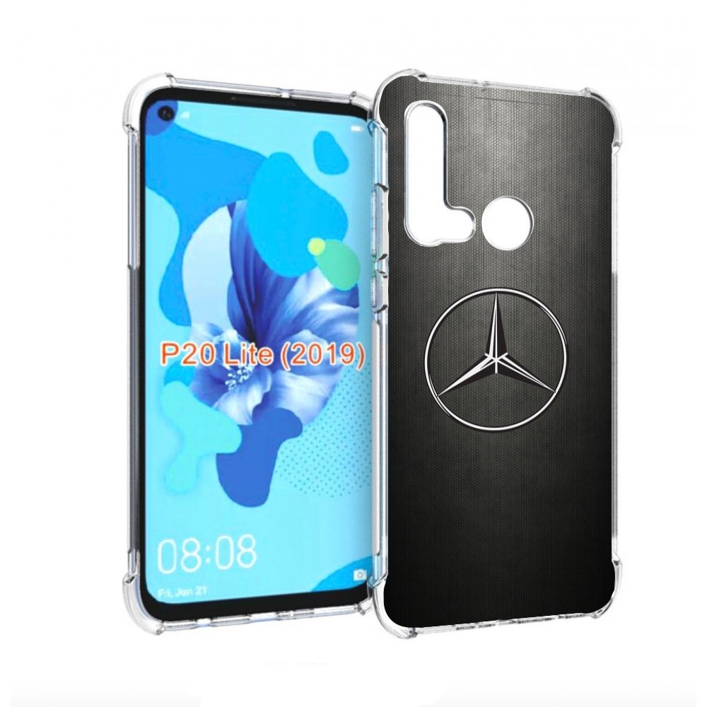 

Чехол бампер MyPads mercedes мерседес 3 мужской для Huawei P20 L, Прозрачный, Tocco