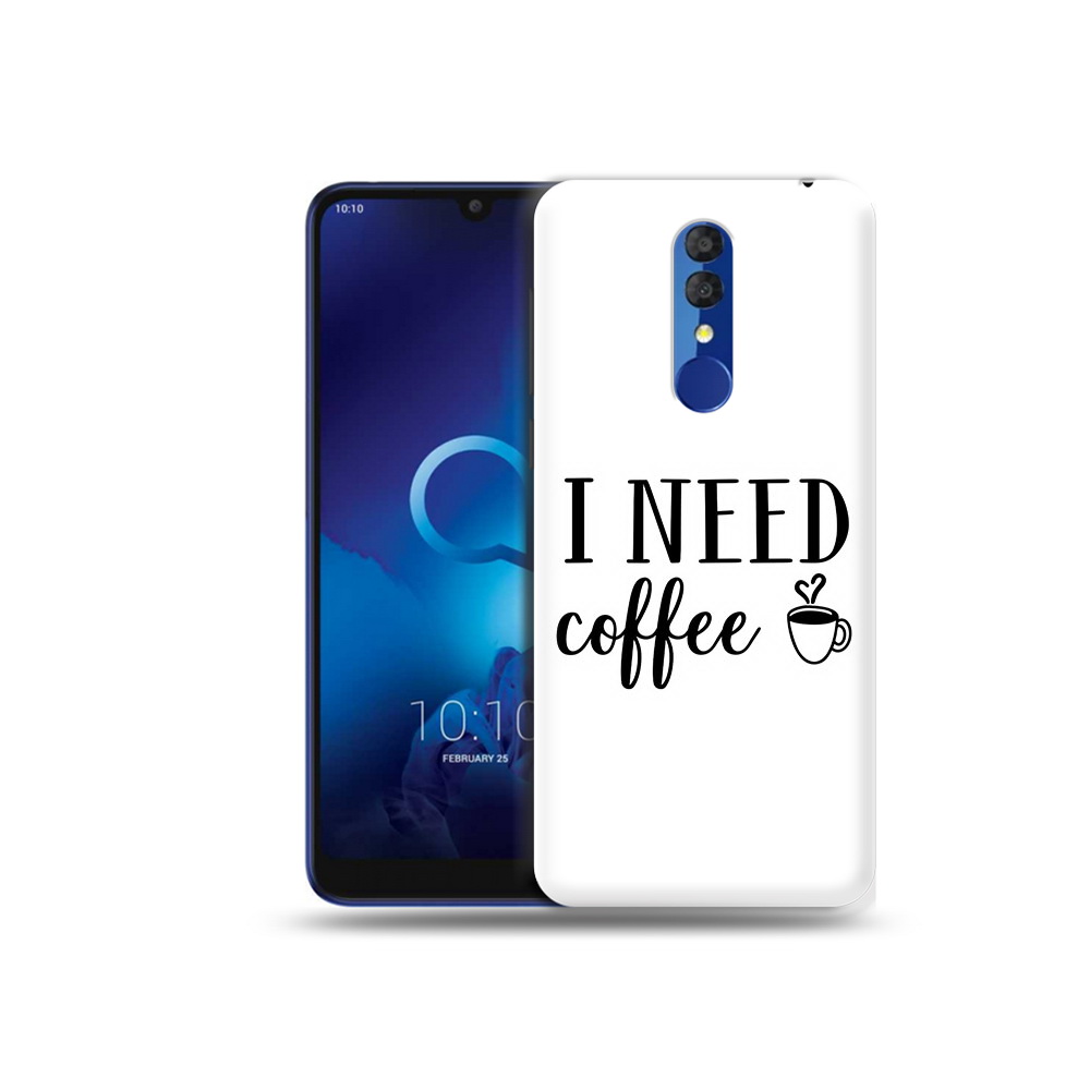 

Чехол MyPads Tocco для Alcatel 3L 5039D (2019) Мне нужен кофе (PT227139.667.121), Прозрачный, Tocco