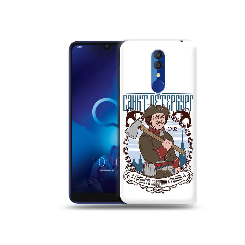 

Чехол MyPads Tocco для Alcatel 3L 5039D (2019) Петр первый (PT227139.667.134), Прозрачный, Tocco