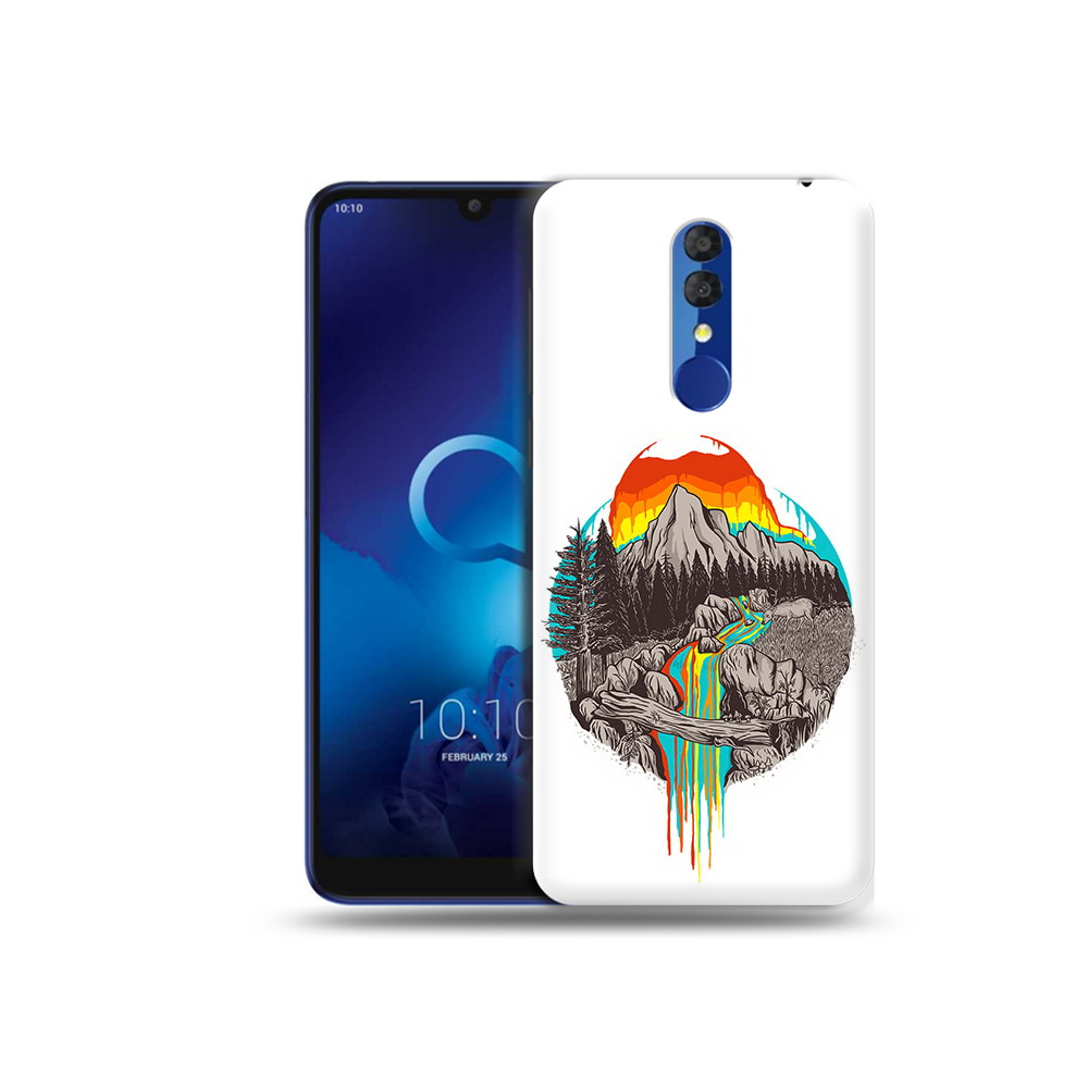 

Чехол MyPads Tocco для Alcatel 3L 5039D (2019) Радужный водопад (PT227139.667.144), Прозрачный, Tocco