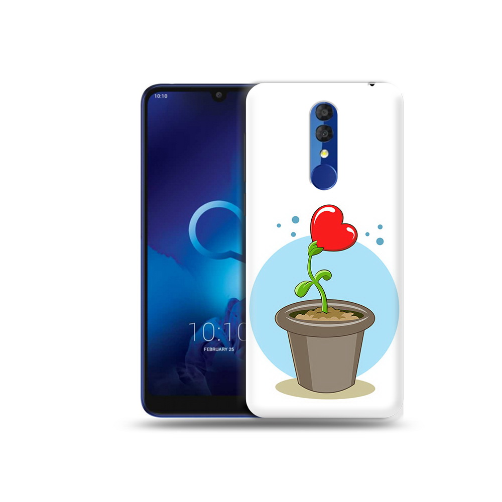 

Чехол MyPads Tocco для Alcatel 3L 5039D (2019) Растение любви 14 февраля, Прозрачный, Tocco