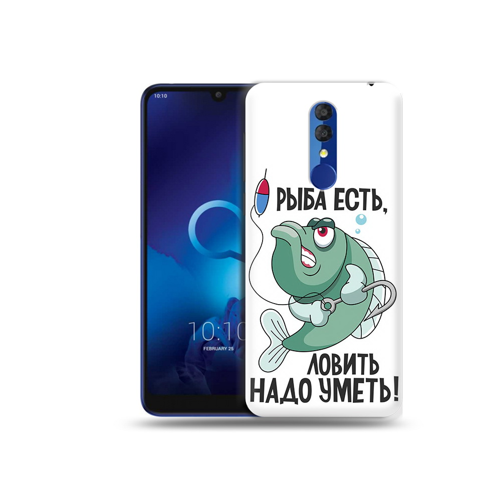

Чехол MyPads Tocco для Alcatel 3L 5039D (2019) Рыба есть ,ловить надо уметь, Прозрачный, Tocco