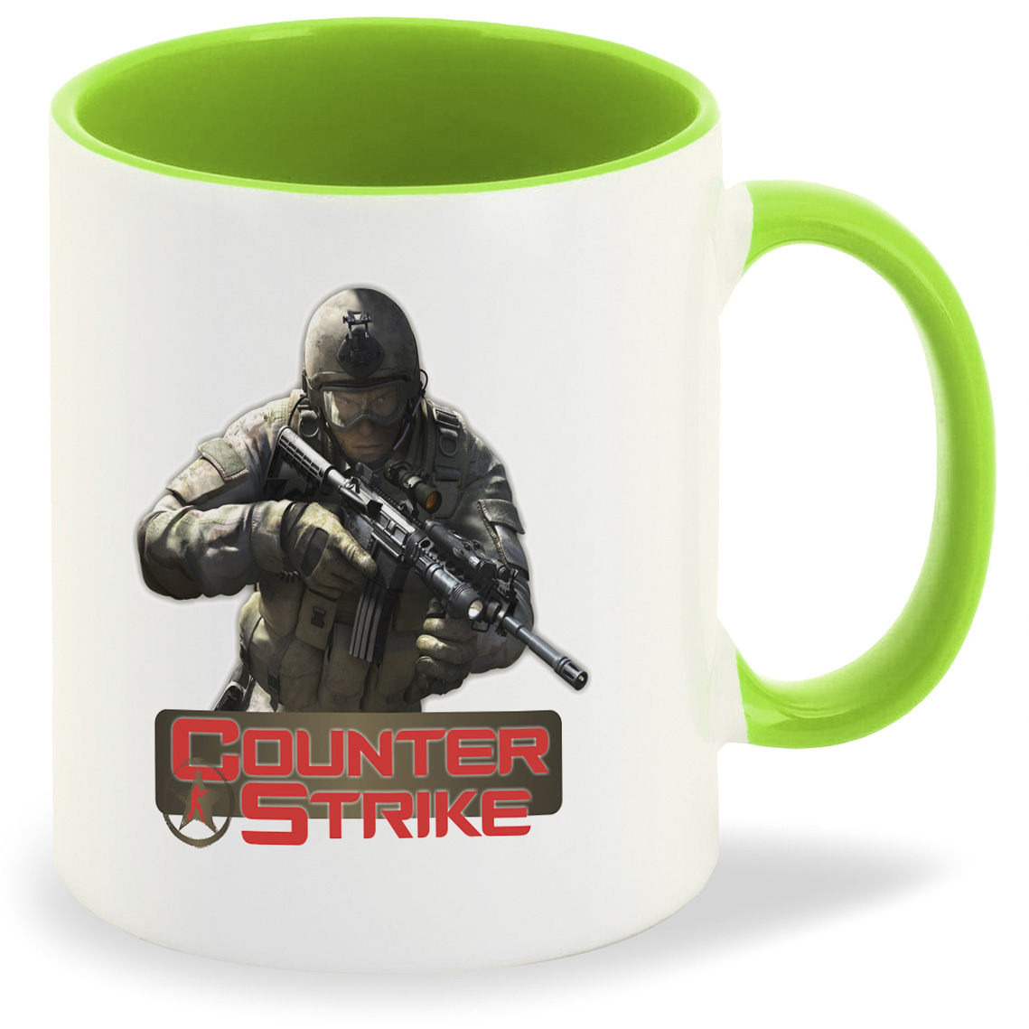 

Кружка салатовая CoolPodarok Counter Strike2