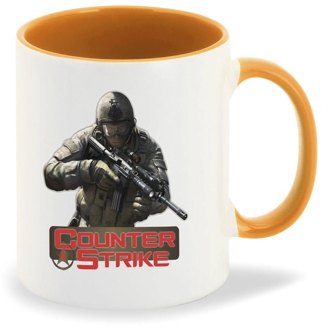 

Кружка оранжевая CoolPodarok Counter Strike2