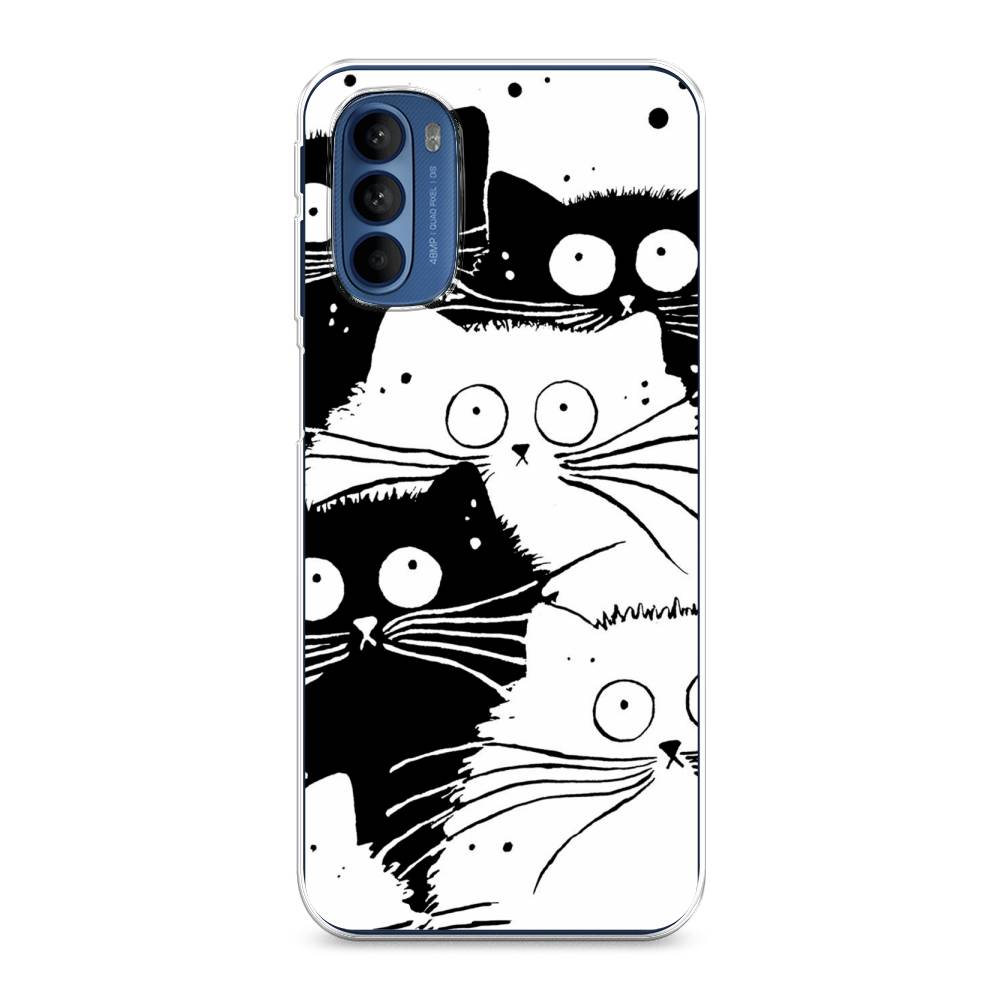

Чехол Awog на Motorola Moto G31/G41 "Коты черно-белые", Разноцветный, 242550-2