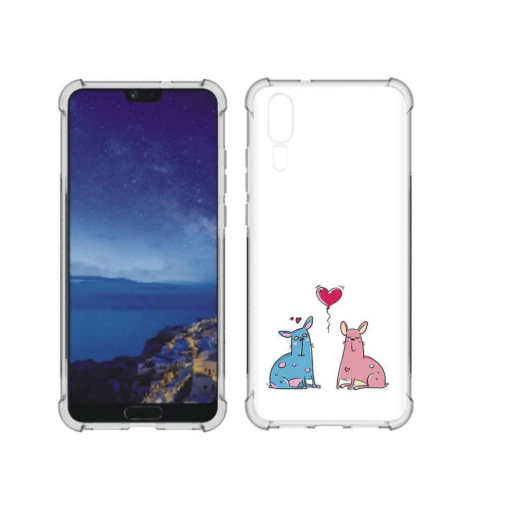 

Чехол MyPads Tocco для Huawei P20 Лама любовь (PT108006.52.102), Прозрачный, Tocco