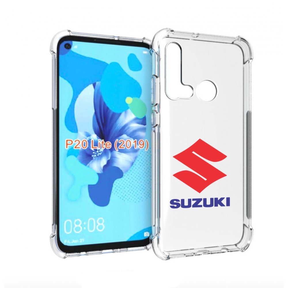 

Чехол бампер MyPads suzuki-сузуки-3 мужской для Huawei P20 Lite, Прозрачный, Tocco