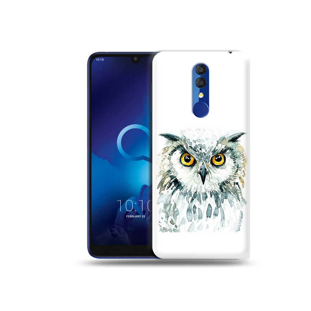 

Чехол MyPads Tocco для Alcatel 3L 5039D (2019) Серьезная сова (PT227139.667.156), Прозрачный, Tocco