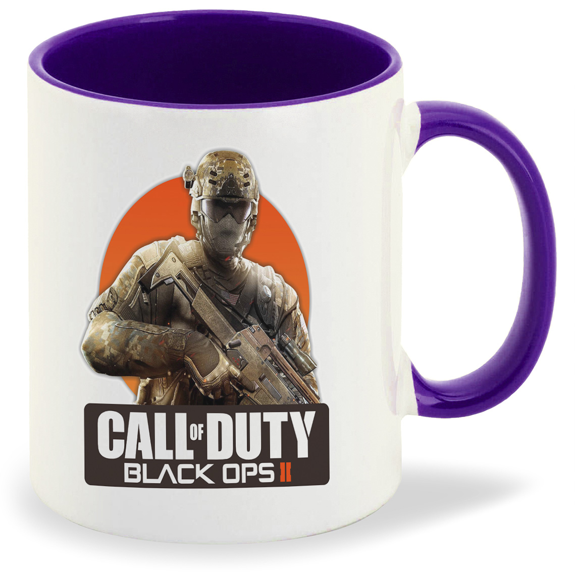 

Кружка фиолетовая CoolPodarok Call of duty. Black ops