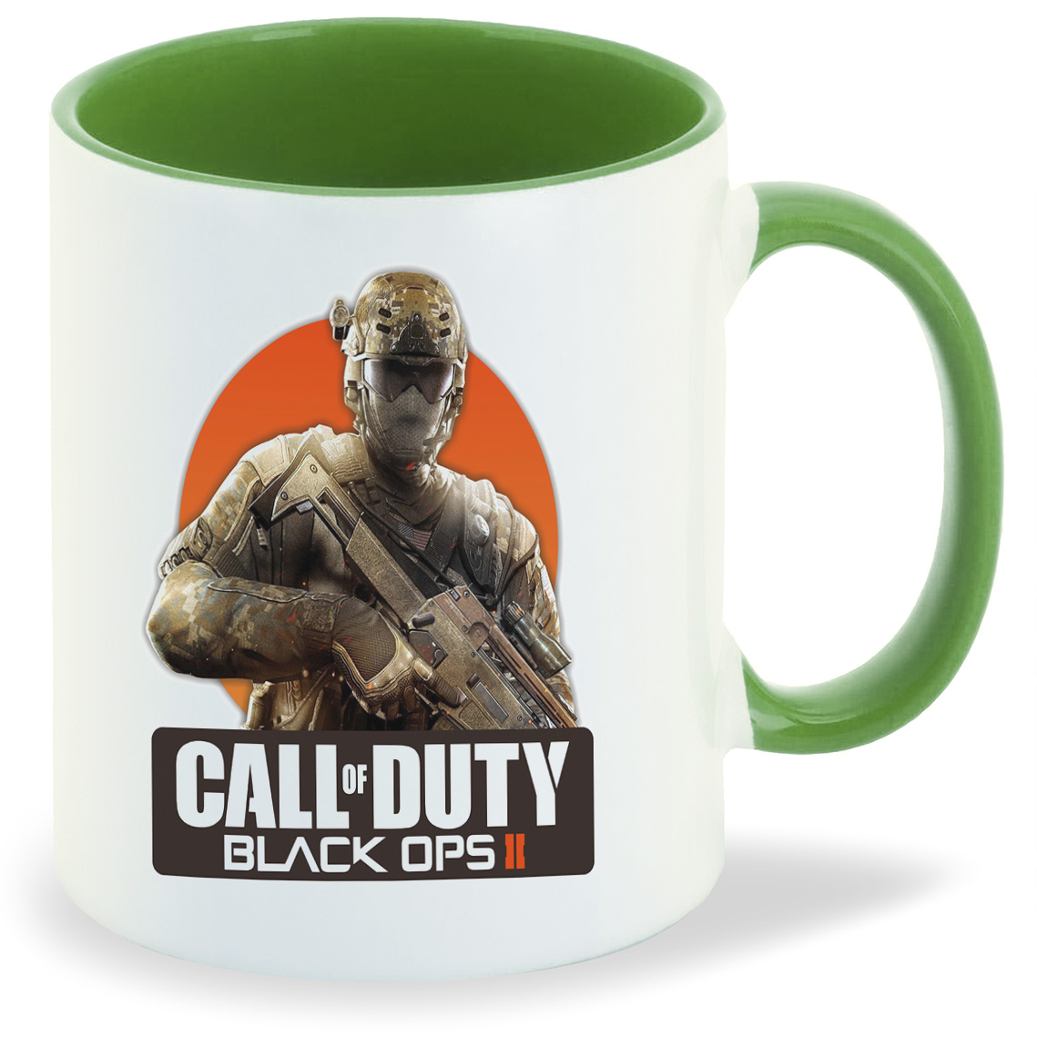 

Кружка зеленая CoolPodarok Call of duty. Black ops