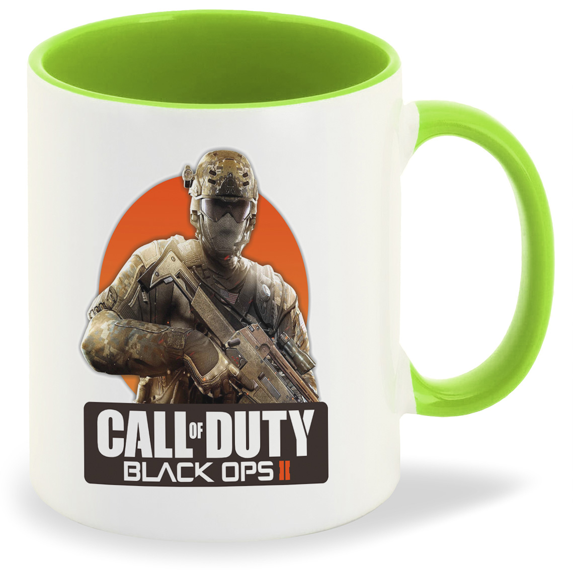 

Кружка салатовая CoolPodarok Call of duty. Black ops