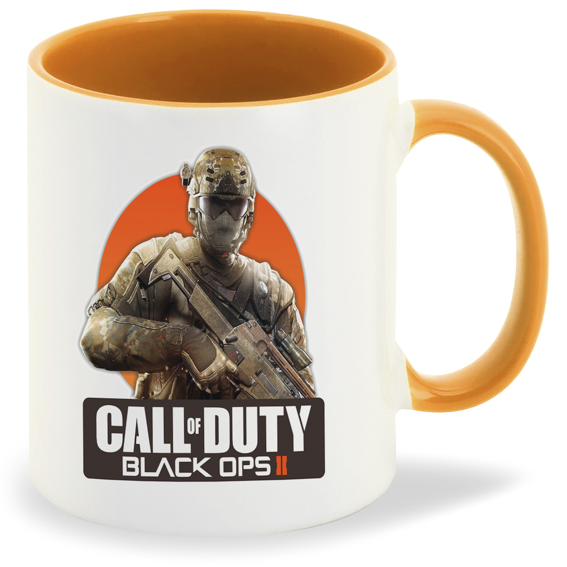 

Кружка оранжевая CoolPodarok Call of duty. Black ops