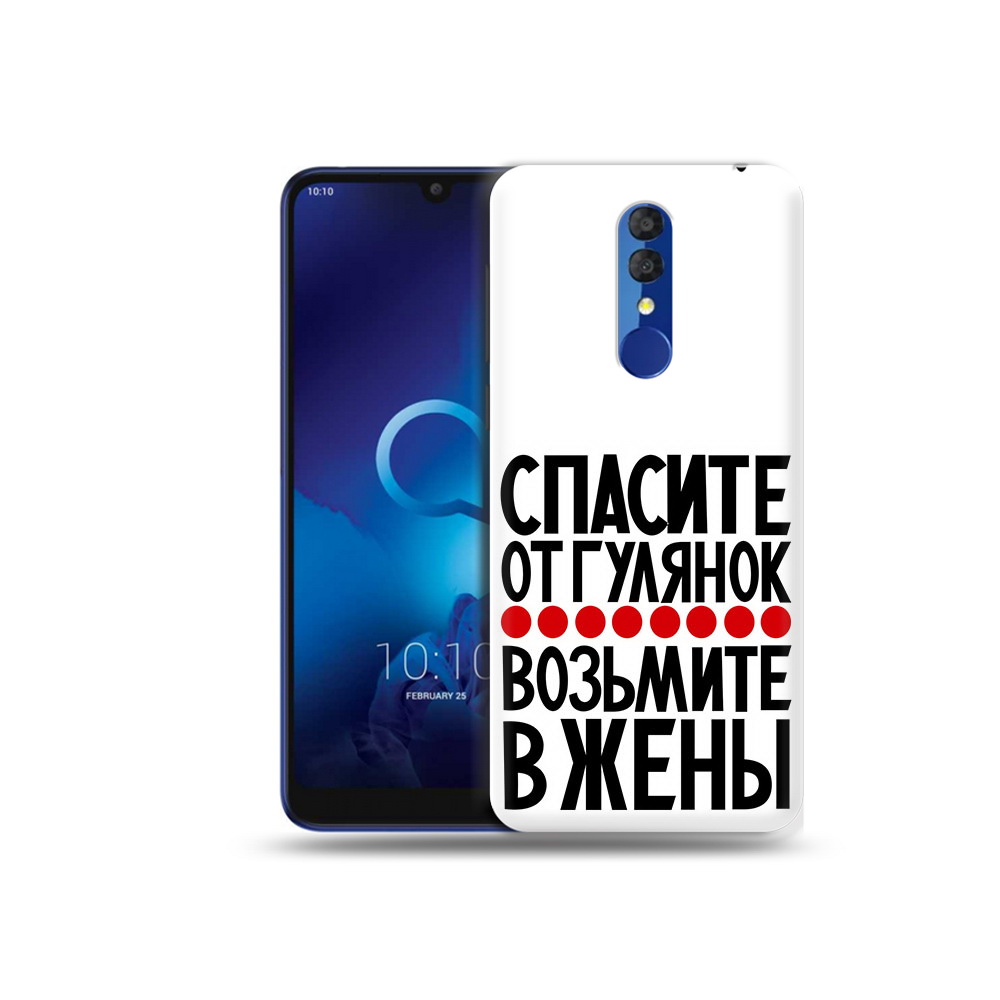 

Чехол MyPads Tocco для Alcatel 3L 5039D (2019) Спасите от гулянок возьмите в жены, Прозрачный, Tocco