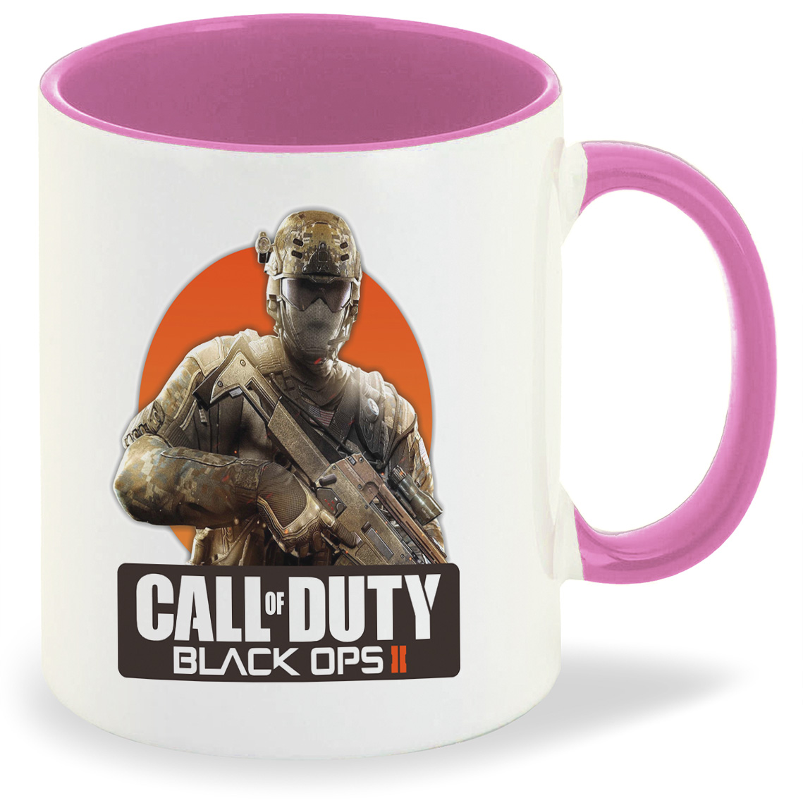 

Кружка розовая CoolPodarok Call of duty. Black ops
