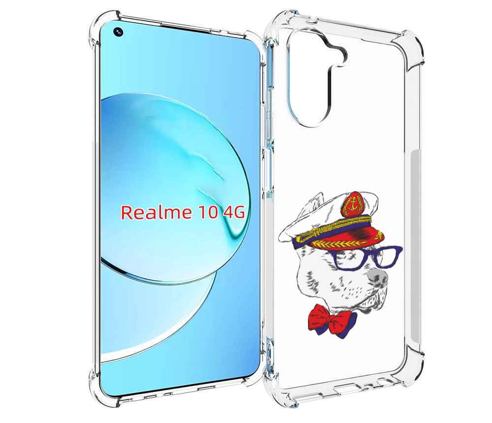 

Чехол MyPads бульдог для Realme 10, Прозрачный, Tocco