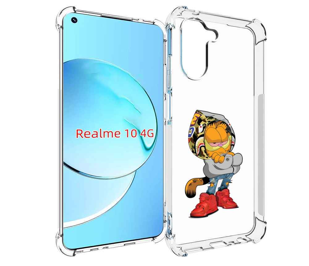 

Чехол MyPads модный-котяра детский для Realme 10, Прозрачный, Tocco