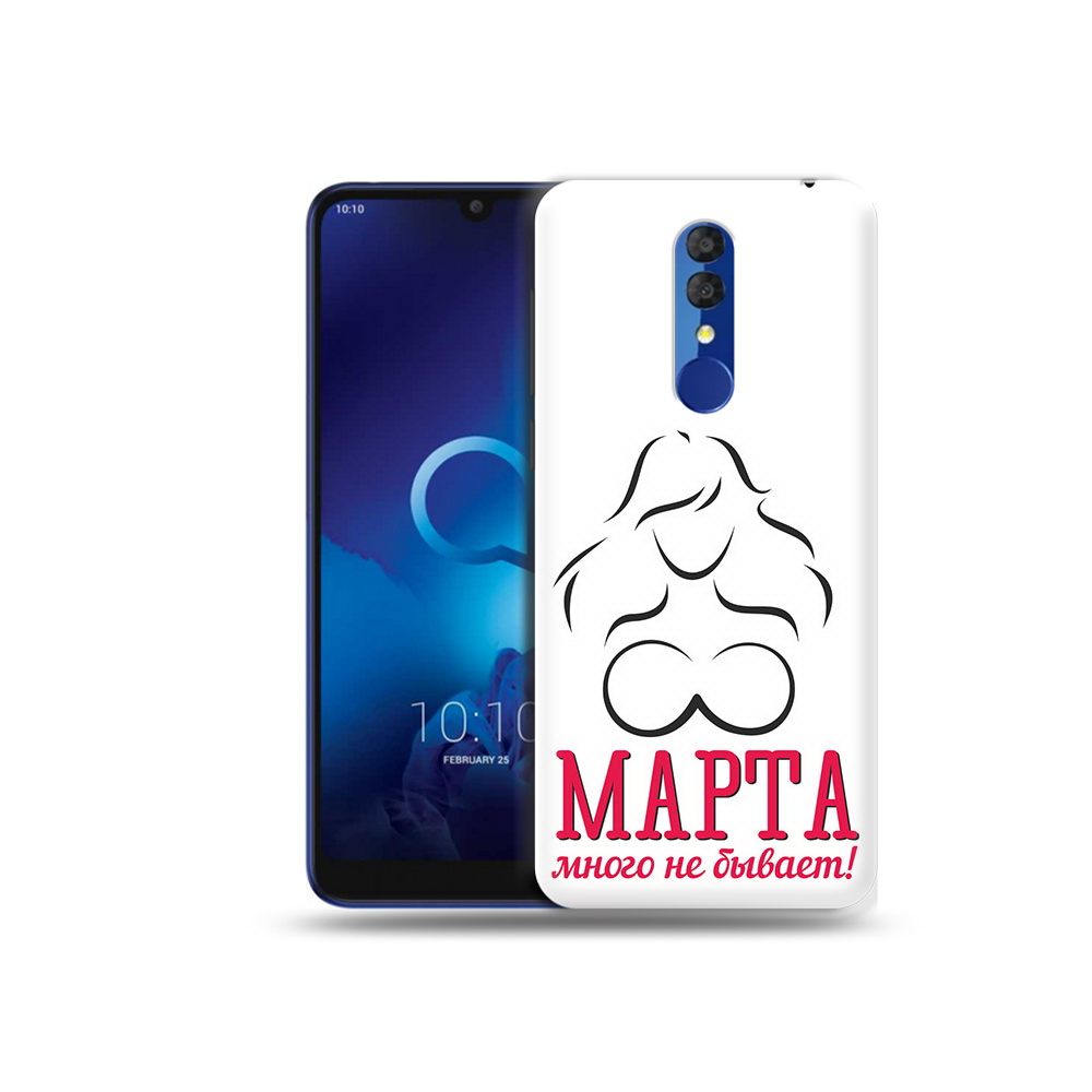 

Чехол MyPads Tocco для Alcatel 3L 5039D (2019) 8 марта много не бывает (PT227139.667.17), Прозрачный, Tocco