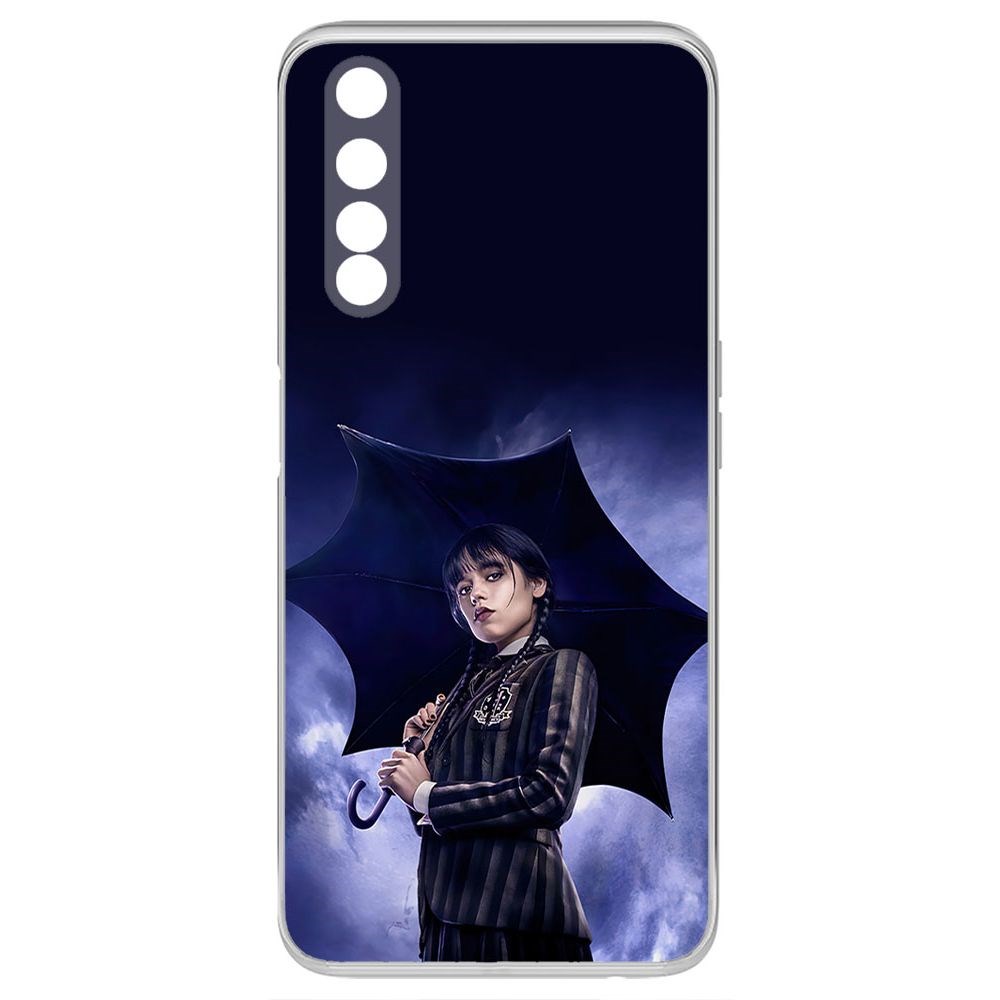 

Чехол-накладка Krutoff Clear Case Уэнсдей Аддамс - Уэнсдей под зонтом для Realme 6
