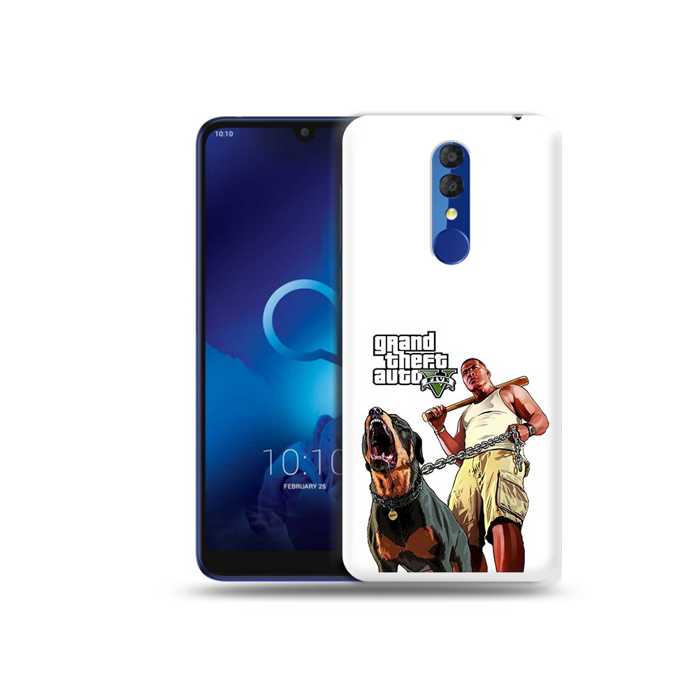 

Чехол MyPads Tocco для Alcatel 3L 5039D (2019) GTA грозная собака (PT227139.667.18), Прозрачный, Tocco