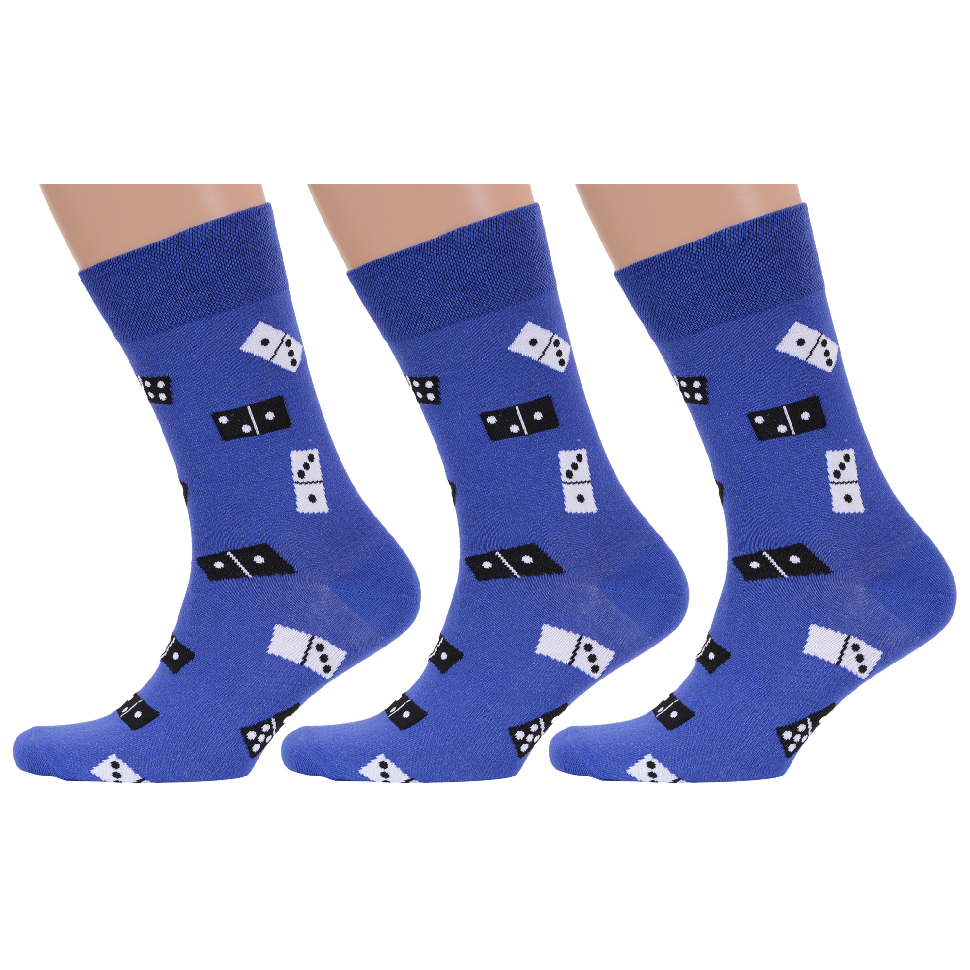 

Комплект носков мужских MoscowSocksClub msk3-М42 синих 25, Синий, msk3-М42