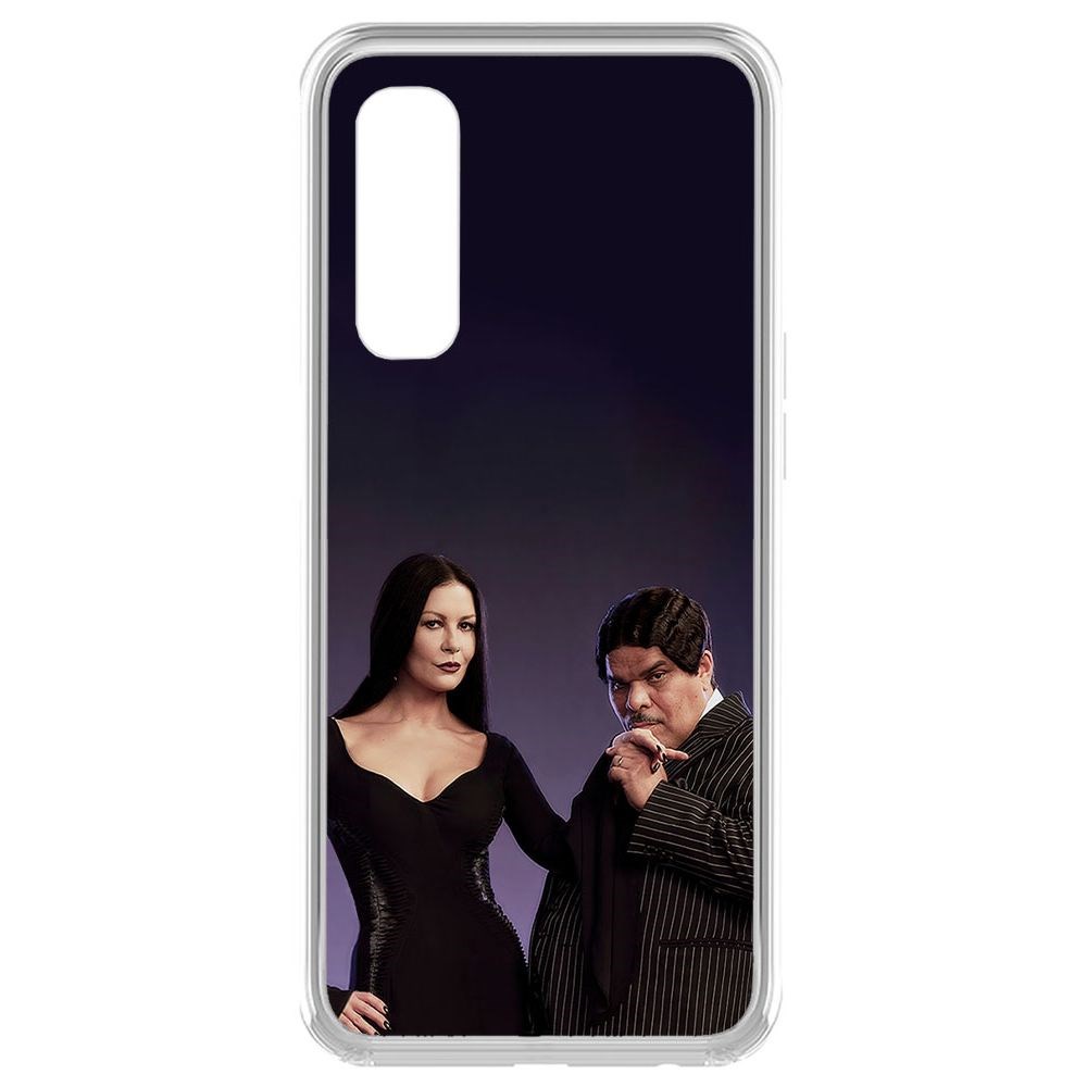

Чехол-накладка Krutoff Clear Case Уэнсдей Аддамс - Мортиша и Гомес для Realme 7