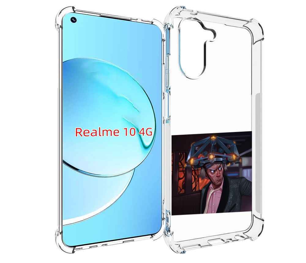 

Чехол MyPads назад-в-будущее для Realme 10, Прозрачный, Tocco