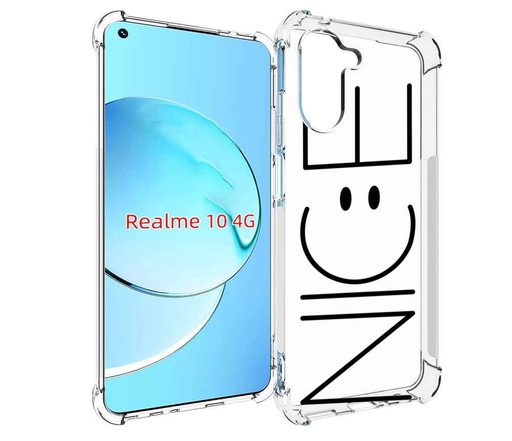 

Чехол MyPads найс-надпись для Realme 10, Прозрачный, Tocco
