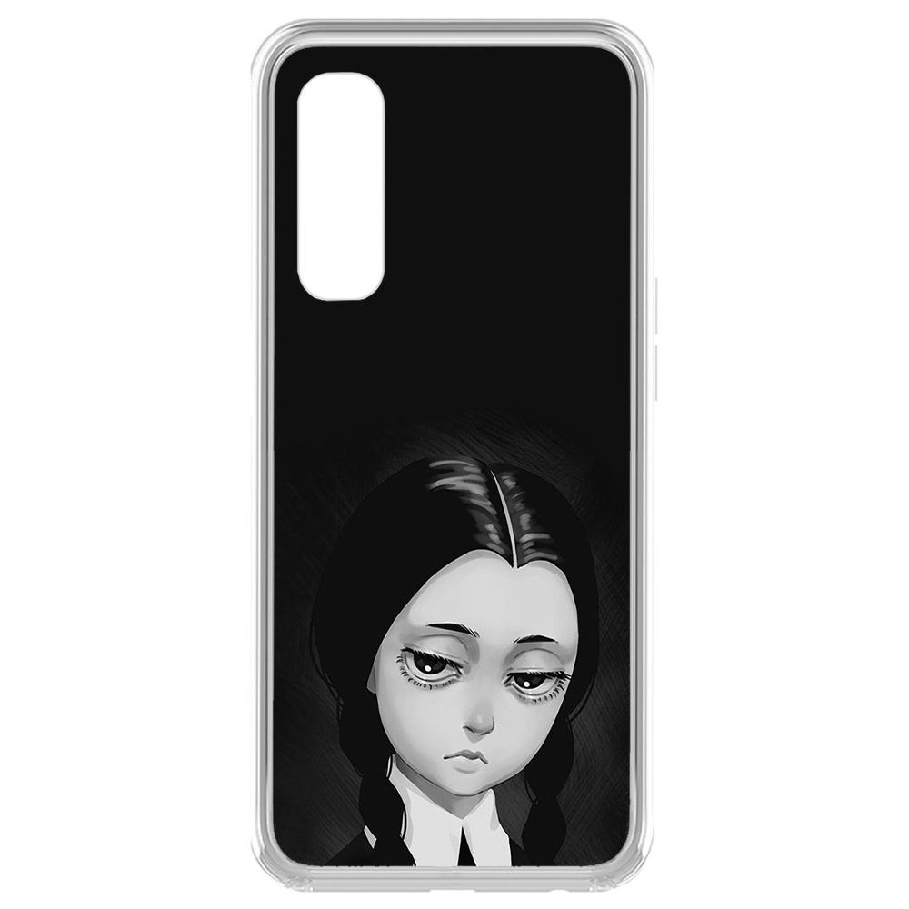

Чехол-накладка Krutoff Clear Case Уэнсдей Аддамс - Рисованная Уэнсдей для Realme 7