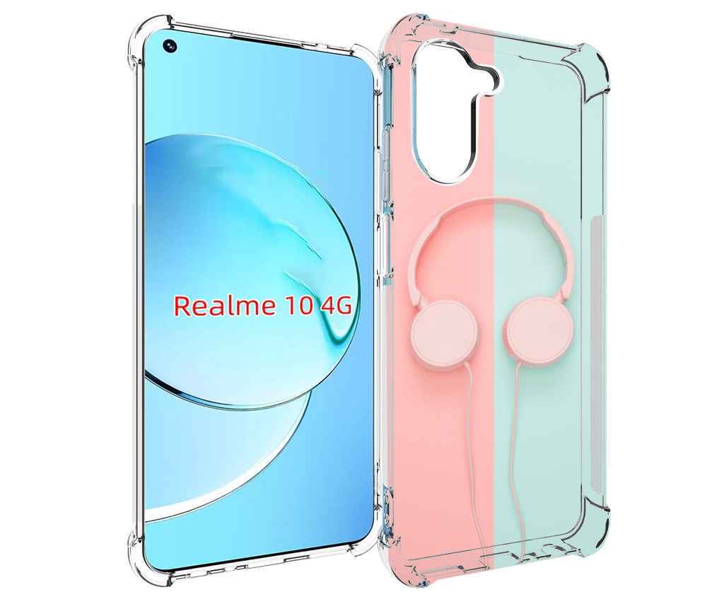 

Чехол MyPads наушники-минимализм для Realme 10, Прозрачный, Tocco