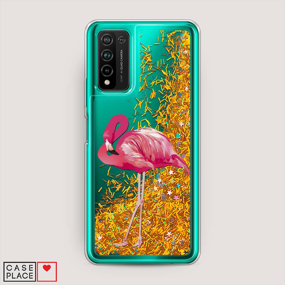 

Чехол Awog на Honor 10X Lite "Застенчивый фламинго", Розовый, 6104690-1