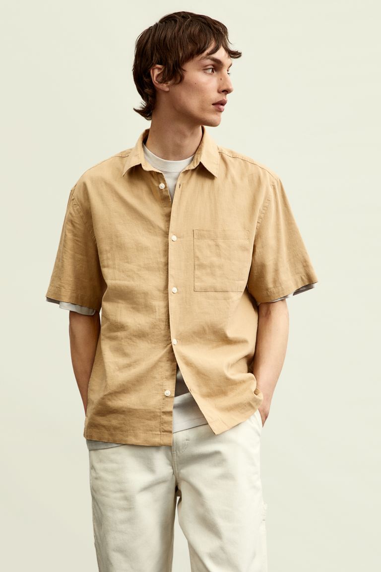

Рубашка мужская H&M 1036745008 желтая L (доставка из-за рубежа), 1036745008