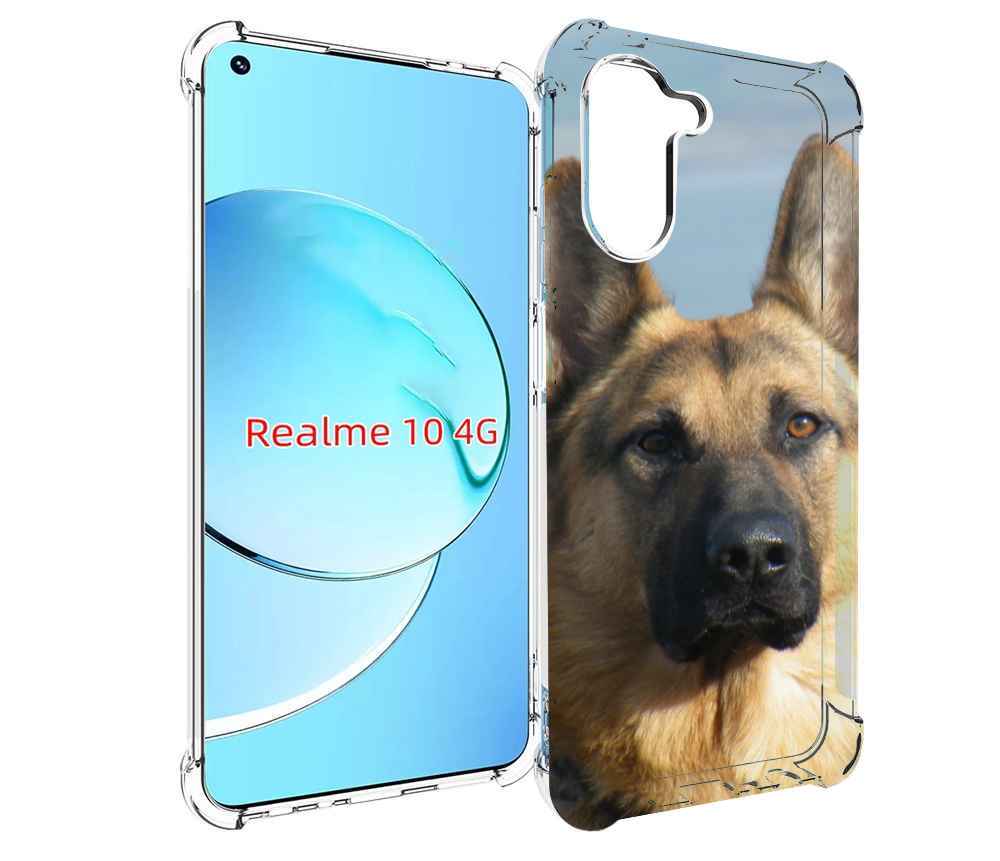 

Чехол MyPads немецкая овчарка для Realme 10, Прозрачный, Tocco