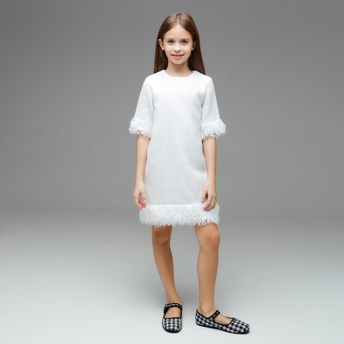 

MINAKU Платье для девочки MINAKU: PartyDress цвет белый, рост 116