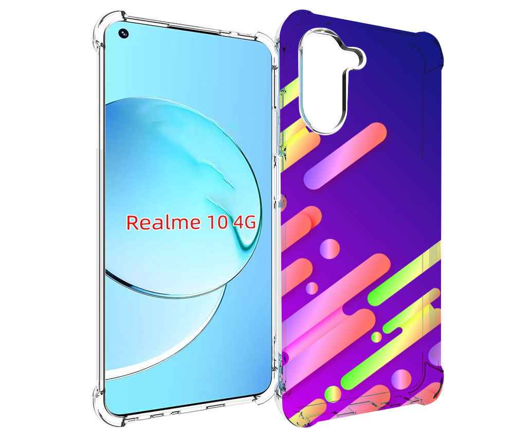

Чехол MyPads неоновый-фон для Realme 10, Прозрачный, Tocco