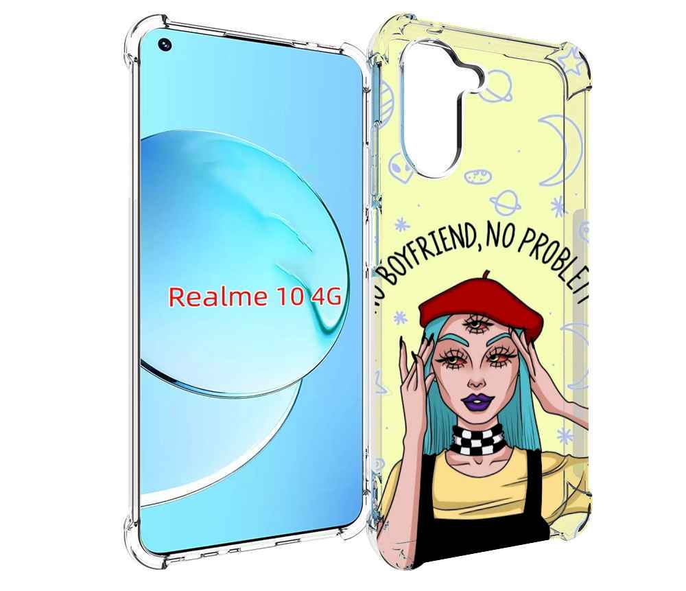 

Чехол MyPads нет-проблем-нет-мужчин женский для Realme 10, Прозрачный, Tocco
