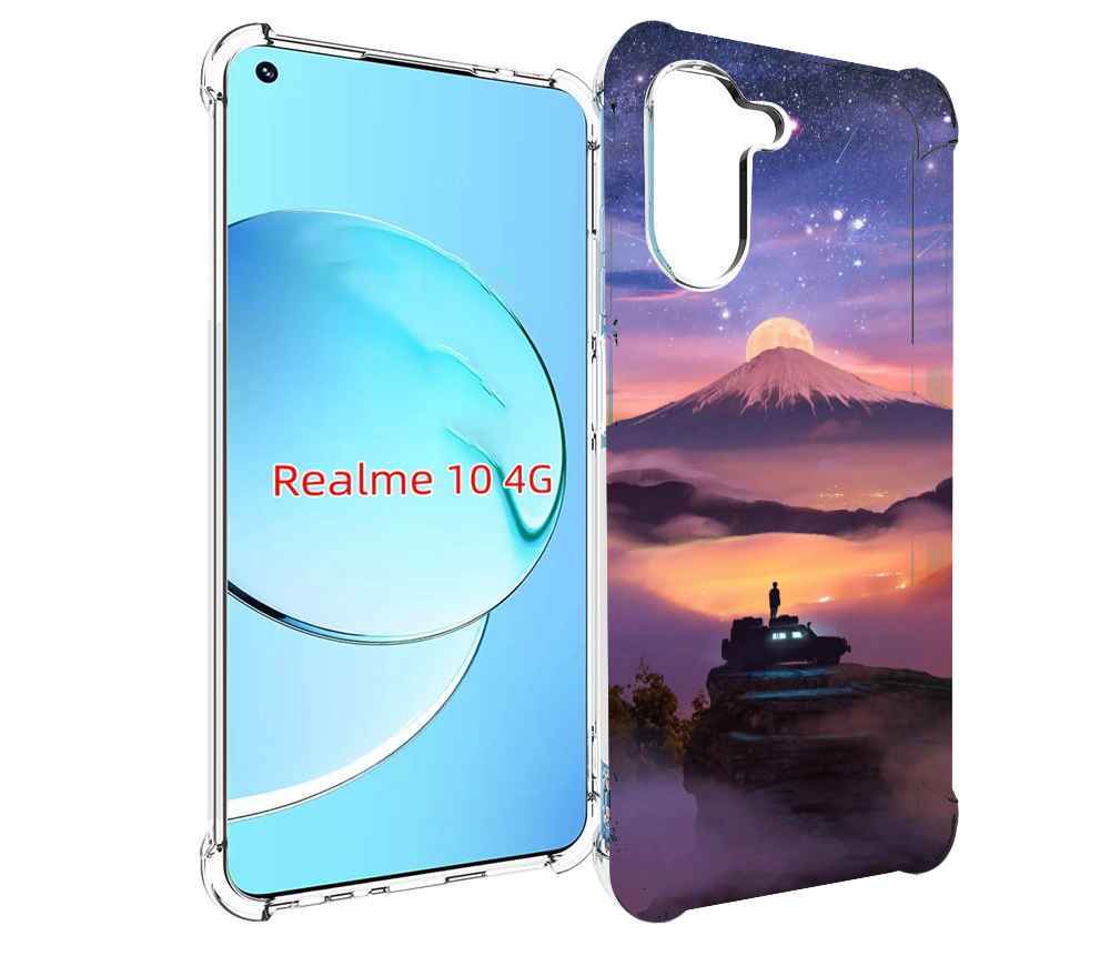

Чехол MyPads ночь-в-горах для Realme 10, Прозрачный, Tocco