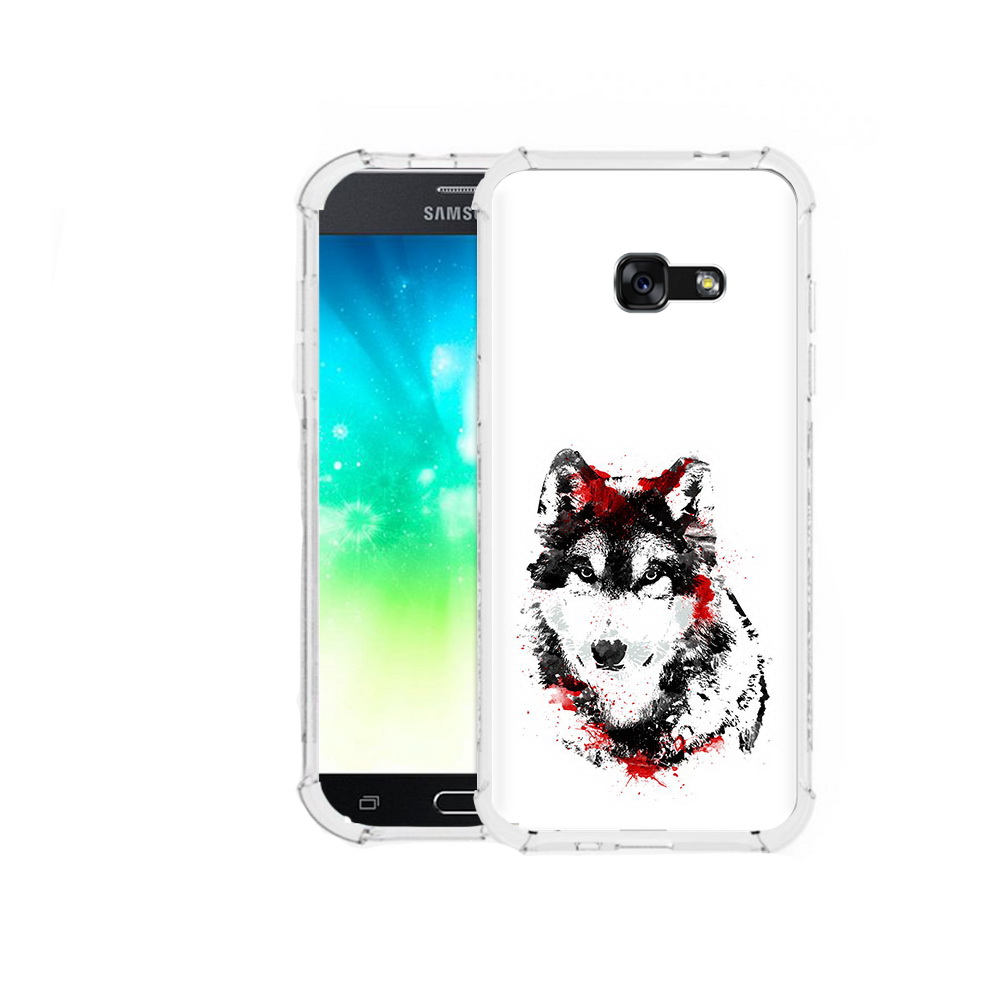 

Чехол MyPads Tocco для Samsung Galaxy A3 (2016) кровавый волк, Прозрачный, Tocco
