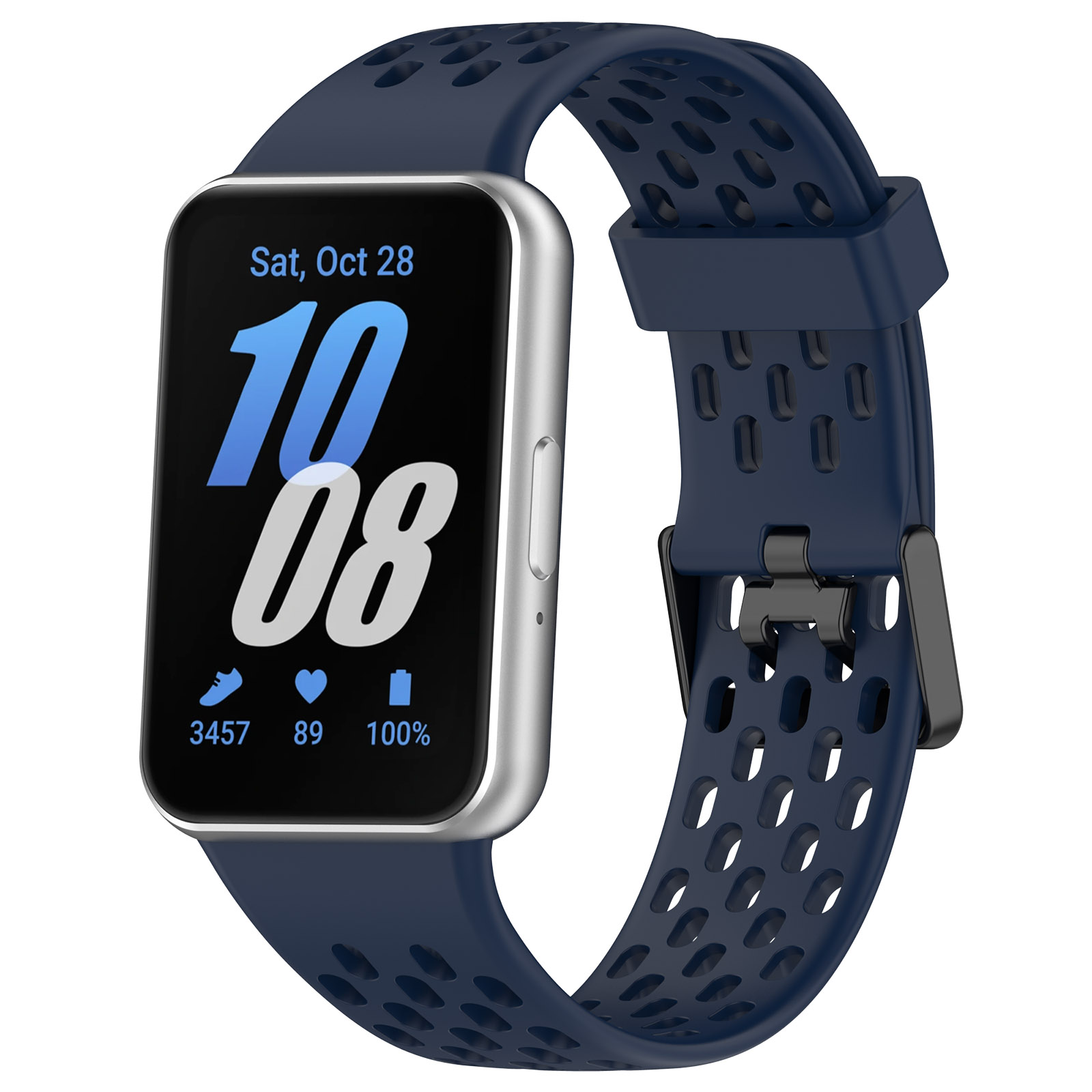 

Силиконовый ремешок для Samsung Galaxy Fit 3, с воздушными отверстиями, темно-синий, Galaxy Fit 3