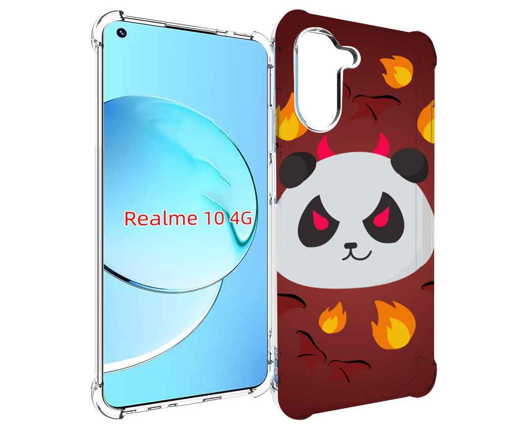 

Чехол MyPads огненная-панда для Realme 10, Прозрачный, Tocco
