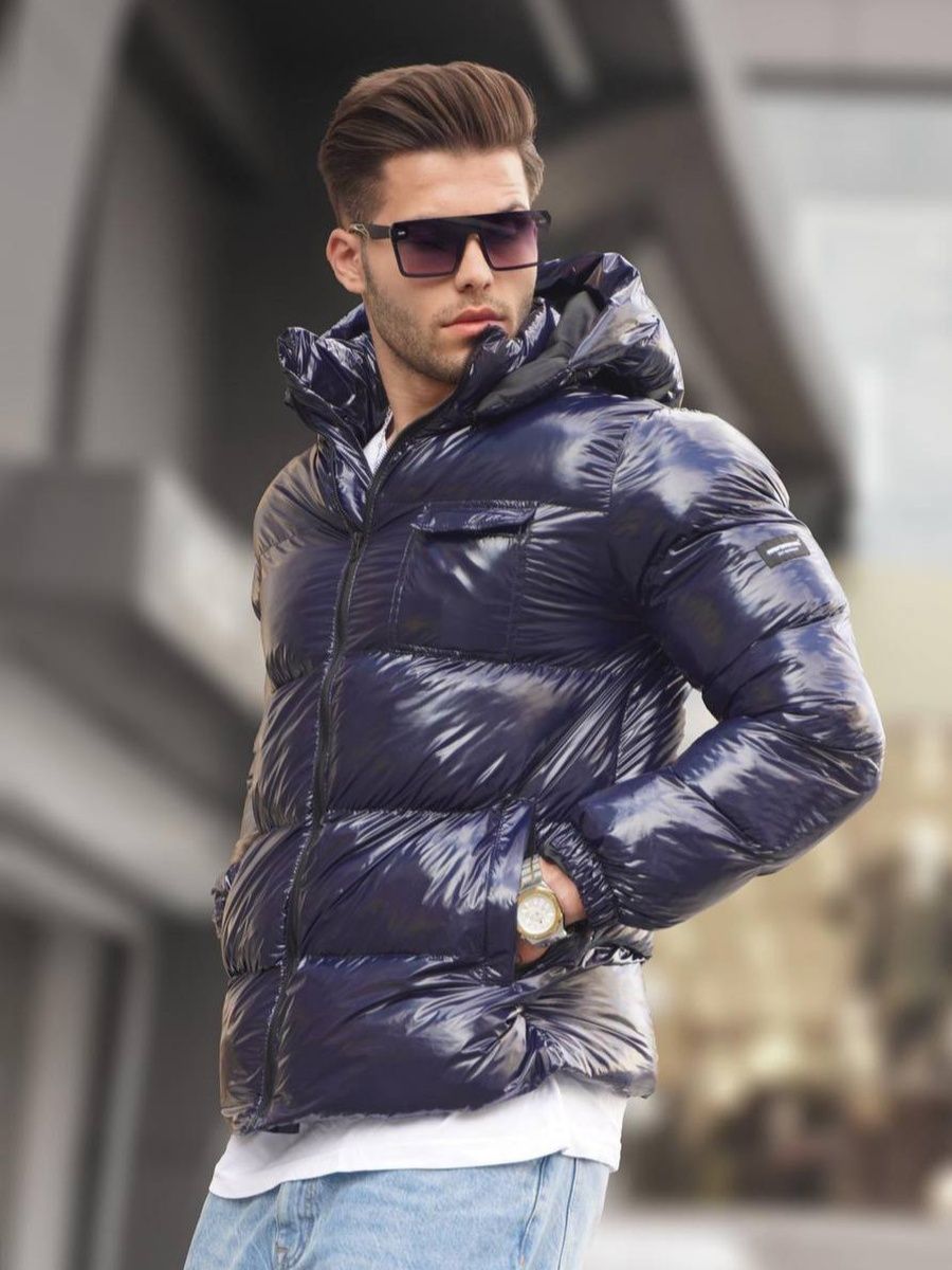 

Пуховик мужской NoBrand classical синий XL, classical
