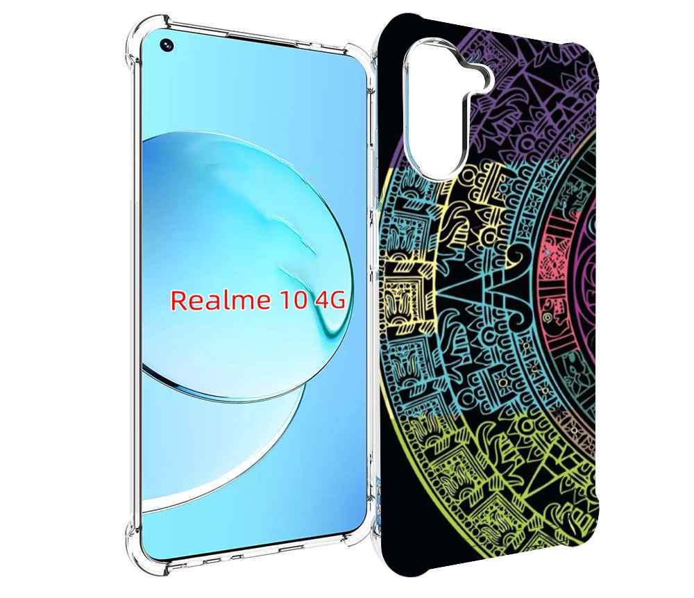 

Чехол MyPads орнамент полукруга для Realme 10, Прозрачный, Tocco