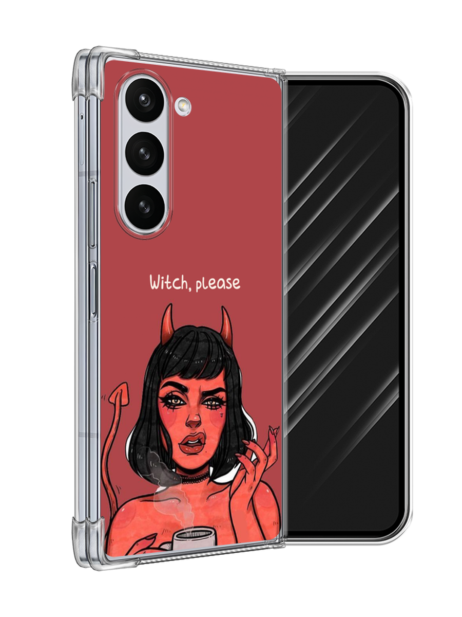 

Чехол Awog на Samsung Galaxy Z Fold 6 "Evil Girl", Бордовый;черный, 2109850-1
