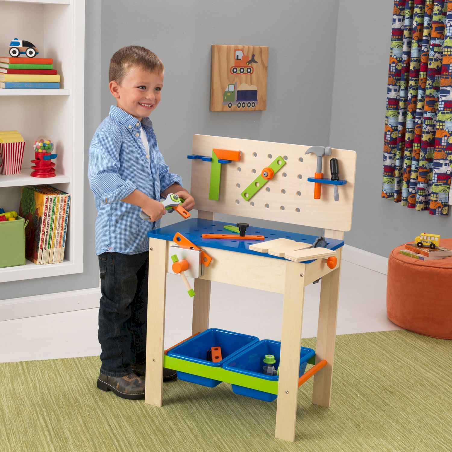 

Игровой набор KidKraft Верстак с инструментами для мальчика, Наборы для мальчиков