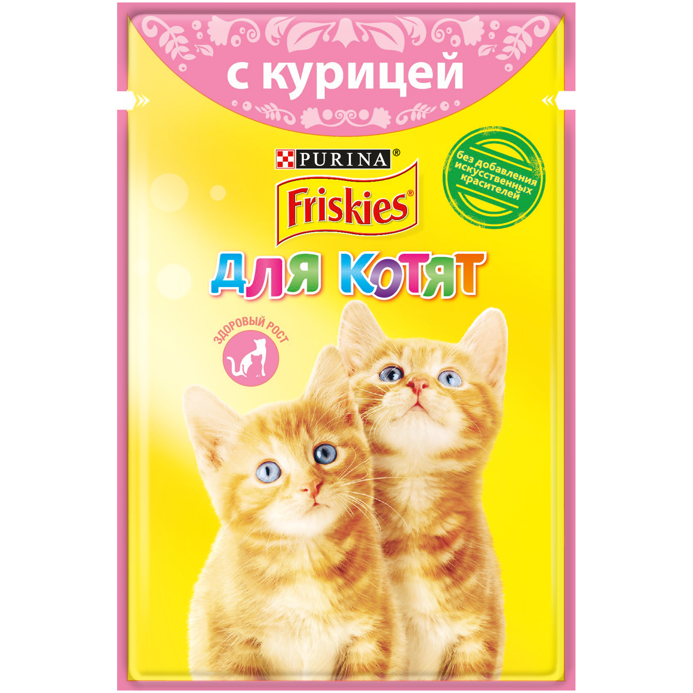 фото Влажный корм для котят friskies, с курицей в подливе, 85г