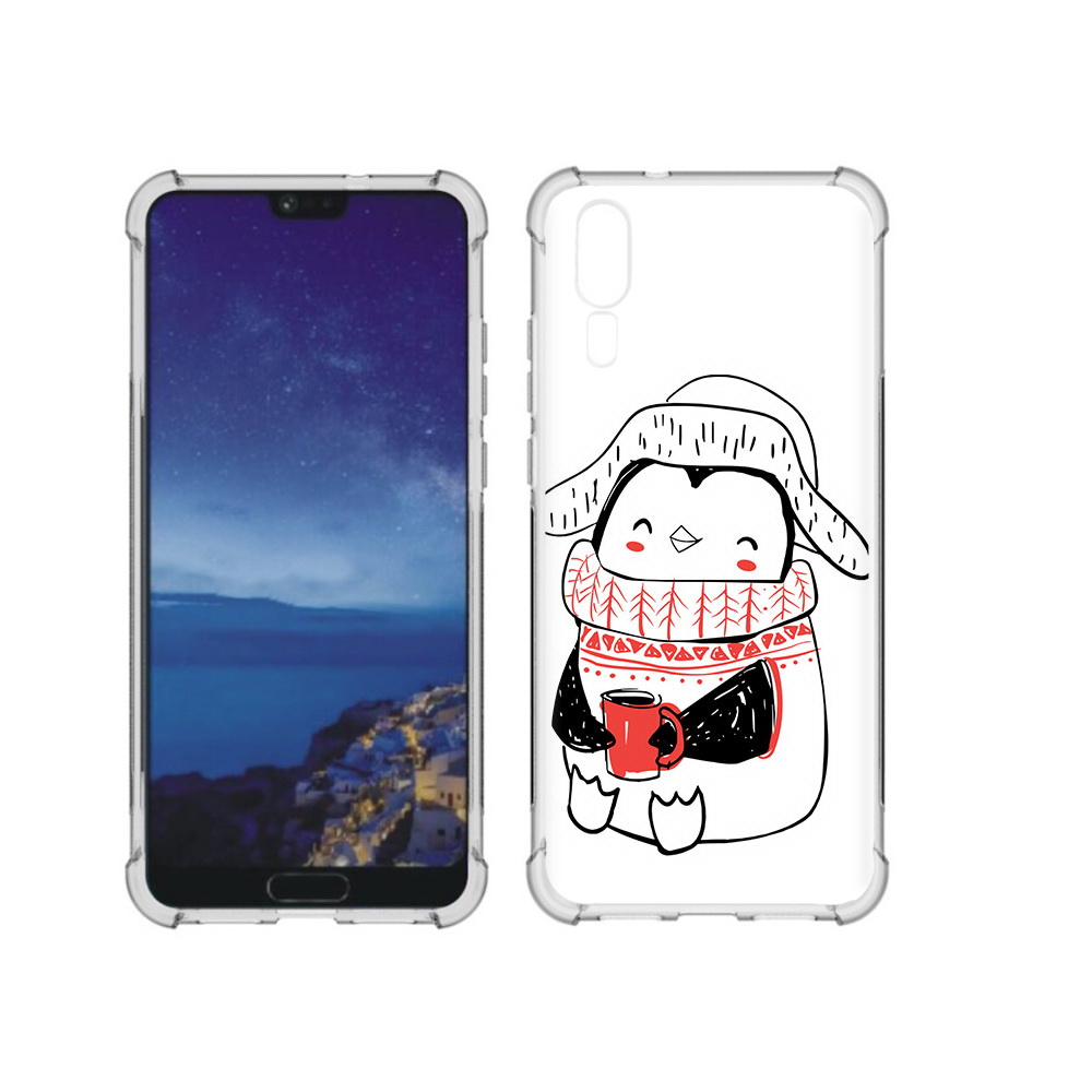 

Чехол MyPads Tocco для Huawei P20 Милый пингвин (PT108006.52.115), Прозрачный, Tocco