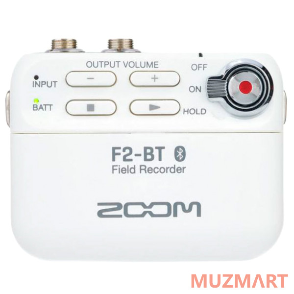 Zoom F2-BT/W Полевой стереорекордер, Bluetooth, белый