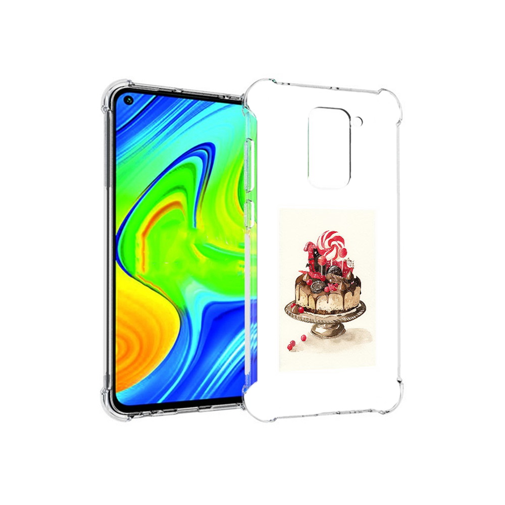 

Чехол MyPads Tocco для Xiaomi Redmi Note 9 вкусный торт (PT150805.258.262), Прозрачный, Tocco